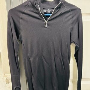 1/4 zip Zyia workout long sleeve top